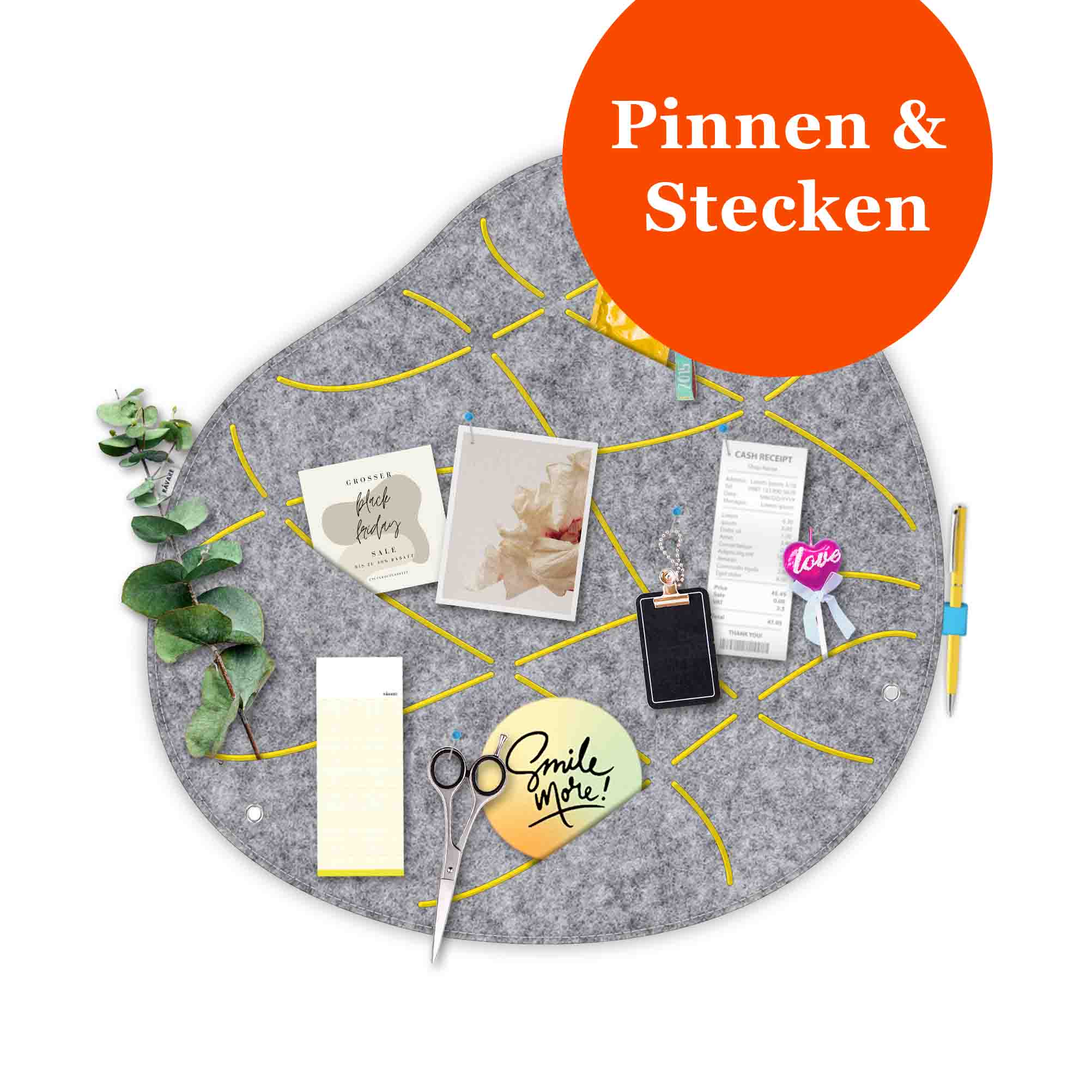 Pinnwand OKO-2 hellgrau-gelb – Bild 2