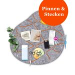 Pinnwand OKO-2 hellgrau-orange – Bild 2