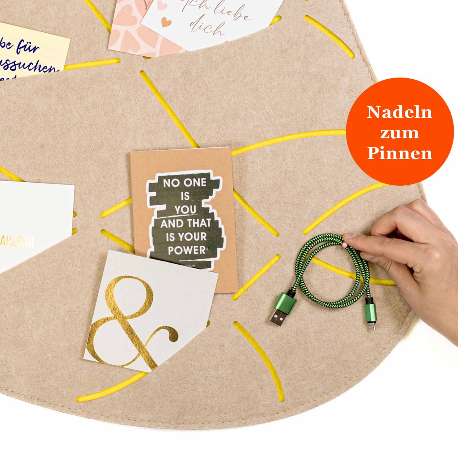 Pinnwand OKO-1 beige-gelb – Bild 4