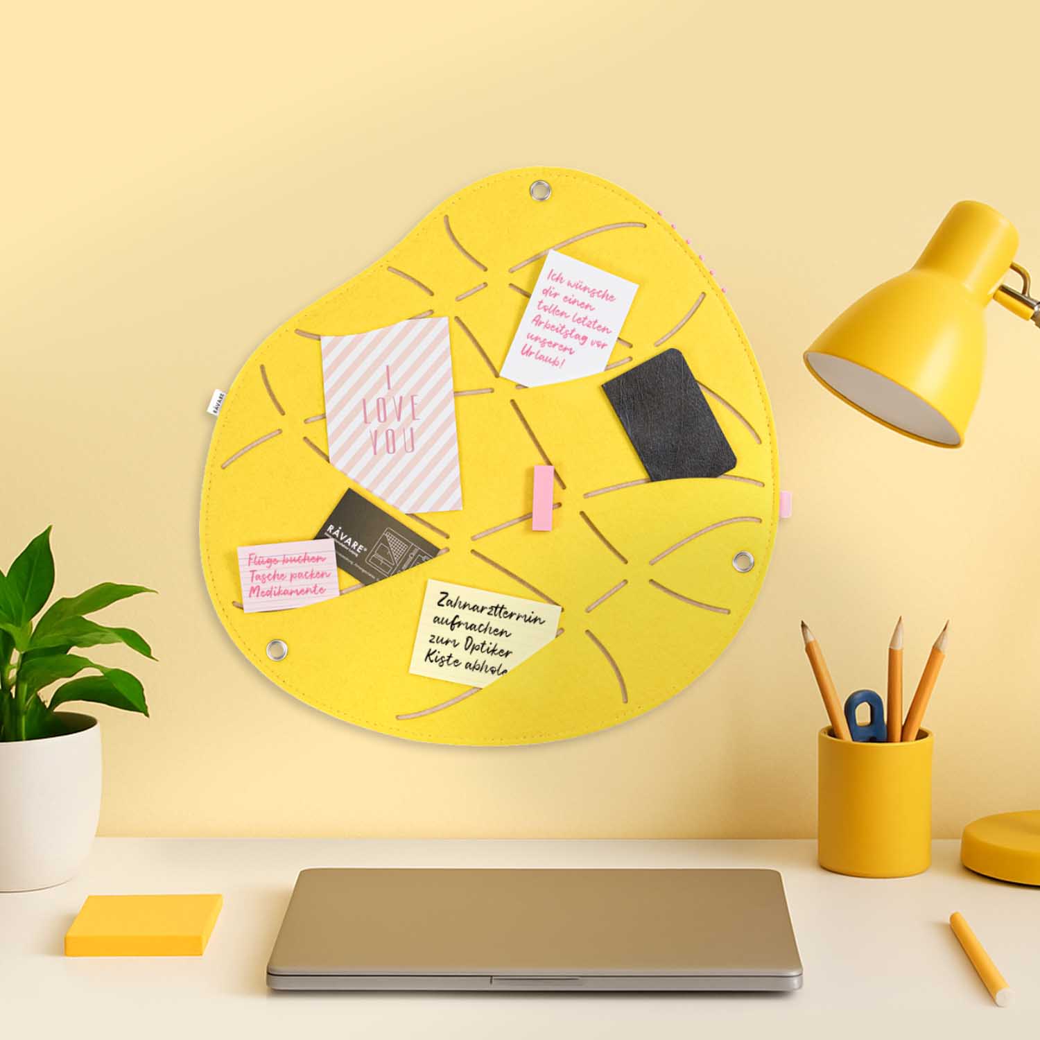 Pinnwand OKO-2 gelb-beige – Bild 1