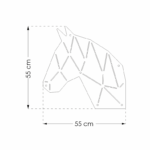 Pinnwand Pferd "PON" hellgrau-weiss – Bild 13