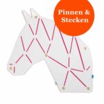 Pinnwand Pferd "PON" weiss-pink – Bild 2