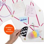 Pinnwand Pferd "PON" weiss-pink – Bild 3