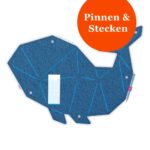 Pinnwand Fisch "WAL" dunkelblau-hellblau – Bild 2