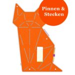 Pinnwand Katze "KAT" orange-beige – Bild 2