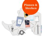 Pinnwand Nashorn "NAS" weiss-beige – Bild 2