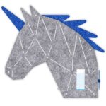 Pinnwand Pferd "PON" hellgrau-weiss – Bild 5