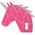 Pinnwand Pferd "PON" pink-weiss – Bild 6
