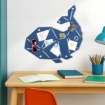 Pinnwand Fisch "WAL" dunkelblau-weiss