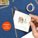 Pinnwand Elefant "ELE" dunkelblau-beige – Bild 4