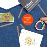 Pinnwand Elefant "ELE" dunkelblau-beige – Bild 5