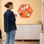 Pinnwand HEX orange-beige