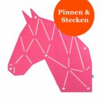 Pinnwand Pferd "PON" pink-weiss – Bild 2