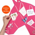 Pinnwand Pferd "PON" pink-weiss – Bild 3