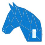 Pinnwand Pferd "PON" hellblau-beige