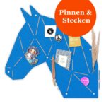 Pinnwand Pferd "PON" hellblau-beige – Bild 2