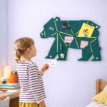 Pinnwand Bär "BER" grün-gelb