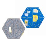 2er Pinnwand-Set HEX grau-blau – klare Ordnung für Küche & Alltag