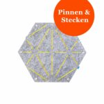 2er Pinnwand-Set HEX grau-beige – sanfte Ordnung für Küche & Familienzentrale – Bild 3