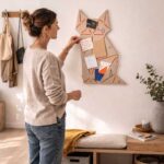 Pinnwand Katze "KAT" beige-orange