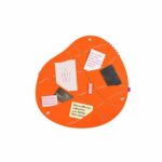 2er Pinnwand-Set OKO grau-orange – warme Ordnung für Flur & Alltag – Bild 7