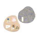 2er Pinnwand-Set OKO grau-beige – sanfte Ordnung für Küche & Familienzentrale