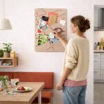 Pinnwand REK beige-rot