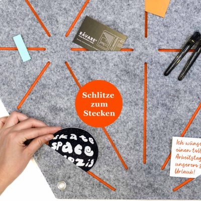 pinnwand_hexagon_sechseck_veganer_filz_hex_m_hellgrau_orange_3.jpg